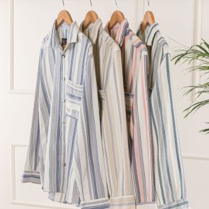 پیراهن آستین بلند راه راه