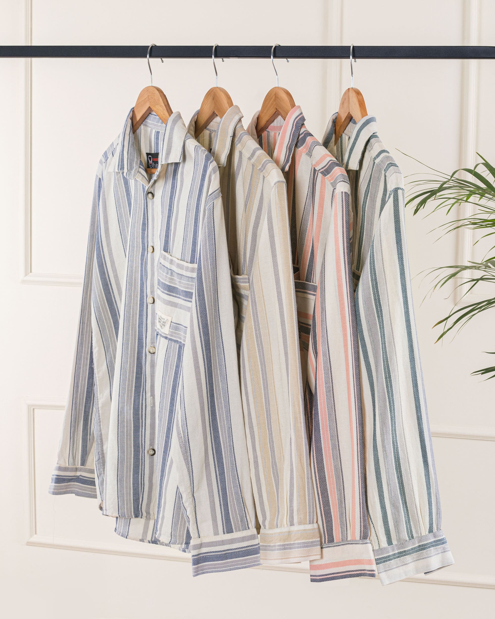 پیراهن آستین بلند راه راه